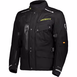 Scott Voyager Dryo Veste textile de moto imperméable, noir, taille XS pour Hommes