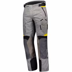 Scott Dualraid Dryo Pantalon textile de moto, gris-jaune, taille 2XL pour Hommes
