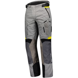 Scott Dualraid Dryo Pantalon textile de moto, gris-jaune, taille 2XL pour Hommes