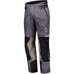 Scott Dualraid Dryo Pantalon textile de moto, noir-gris, taille 4XL pour Hommes
