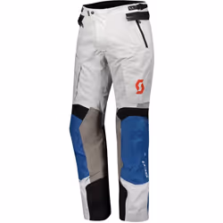Scott Dualraid Dryo Pantalon textile de moto, gris-bleu, taille 2XL pour Hommes