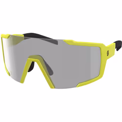 Scott Shield LS Lunettes de soleil, gris-jaune pour Hommes