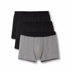 Calida Natural Benefit, Boxers, Boxeur, Adulte, Mâle, Noir, Gris, Pas de motif