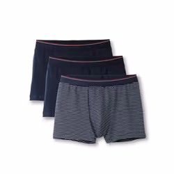 Calida Natural Benefit, Boxers, Boxeur, Adulte, Mâle, Marine, Blanc, Motif