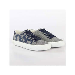 Basket Guess Fille printed logo Gris Textile