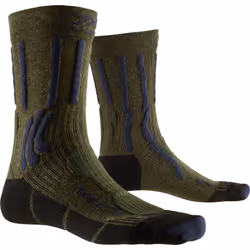 X-SOCKS TREK X CTN, Chaussettes Crew, Bleu, Vert, Adulte, Mâle, 39 - 41, Spéciale