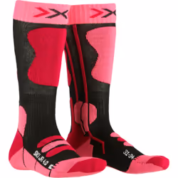 X-SOCKS Ski Junior, Chaussettes d’athlétisme, Noir, Rouge, Enfant, Unisexe, 27 - 30, EUE