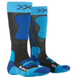 X-SOCKS Ski Junior Unisexe Chaussettes d’athlétisme Noir, Bleu