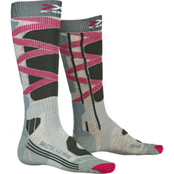 X-SOCKS Ski Con­trol 4.0 Femelle Chaussettes d’athlétisme Noir, Gris, Rouge