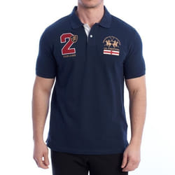 Polo - La Martina - YMP315-PK031 - Bleu - Manches courtes - Regular Fit