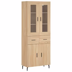 SOLDES dAutomneBuffet haut Chêne sonoma 695x34x180 cm meuble de rangementarmoire console - Bois dingénierie - HOMEFR7026