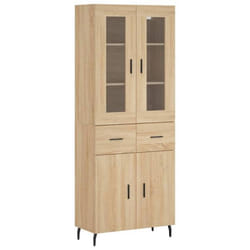 SOLDES dAutomneBuffet haut Chêne sonoma 695x34x180 cm meuble de rangementarmoire console - Bois dingénierie - HOMEFR7026