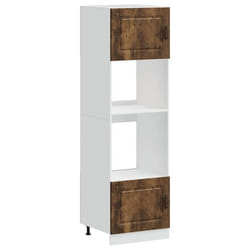 SOLDES dAutomneArmoires de four 2 pcs Lucca - LEMON - Résistant et durable - chêne fumé bois dingénierie - HOMEFR4025