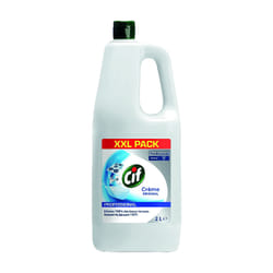 CIF Crème à Récurer Professionnelle Non Abrasive - Nettoyant Multi-Surfaces avec Rinçage Facile, Format 2 Litres