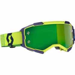 Scott Fury Lunettes de Motocross bleu/jaune, bleu-jaune pour Hommes