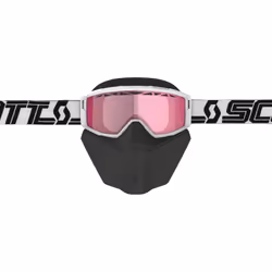 Scott Primal Safari Facemask Lunettes de neige noires / blanches, noir-blanc pour Hommes