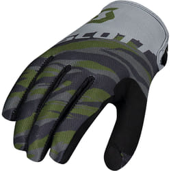 Scott 350 Dirt Gants de Motocross, noir-vert-multicolore, taille XL pour Hommes