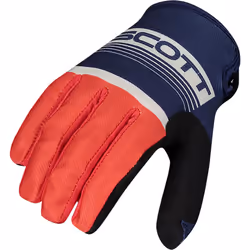 Scott 350 Race Gants de Motocross, bleu-orange, taille M pour Hommes