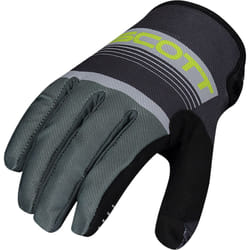 Scott 350 Race Gants de Motocross, gris-jaune, taille S pour Hommes