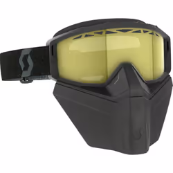 Scott Primal Safari Facemask Lunettes de neige noires, jaune pour Hommes
