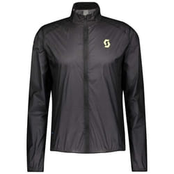 Veste de running homme SCOTT M RC Run WB - Noir-Jaune - Coupe-vent ultraléger et respirant