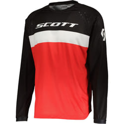 Scott 350 Evo Swap Maillot de motocross, noir-rouge, taille S pour Hommes