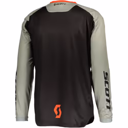Scott 350 Track Evo Maillot de motocross, noir-gris-orange, taille XL pour Hommes