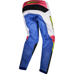 Scott 350 Race Evo Pantalon de motocross, blanc-bleu, taille 36 pour Hommes