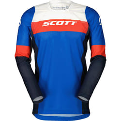 Scott 450 Angled Light 2023 Maillot de motocross, rouge-bleu, taille L pour Hommes
