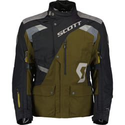 Scott Dualraid Dryo Veste textile de moto, noir-vert, taille 4XL pour Hommes
