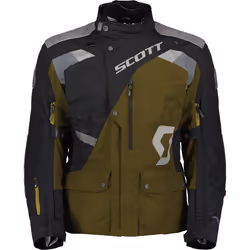 Scott Dualraid Dryo Veste textile de moto, noir-vert, taille 4XL pour Hommes
