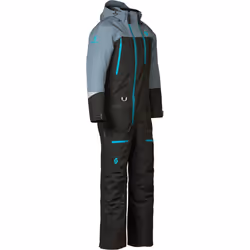 Scott Roop Dryo Ladies One Piece Costume de motoneige une pièce, noir-bleu, taille M pour Femmes