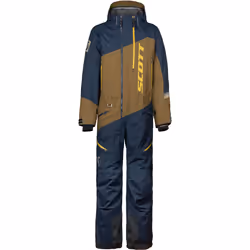 Scott DS Shell Dryo 2023 Costume de motoneige une pièce, bleu-brun, taille M pour Hommes