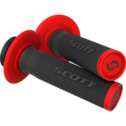 Scott SX II Lock-On Poignées + jeu de cames, noir-rouge