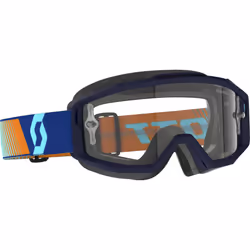 Scott Split OTG Lunettes de motocross bleues/orange, transparent pour Hommes