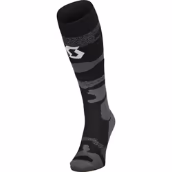 Scott Mid Long Camo Chaussettes de motocross, gris-blanc, taille 39 - 41 pour Hommes