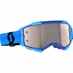 Scott Fury Chrome Lunettes de motocross, noir-bleu pour Hommes