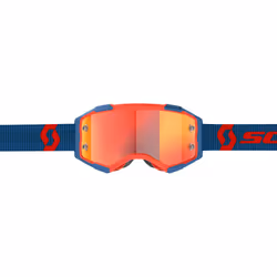 Scott Fury Chrome Dark Lunettes de motocross, rouge-bleu pour Hommes