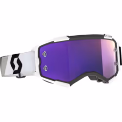 Scott Fury Chrome Lunettes de motocross noires / blanches, noir-blanc pour Hommes