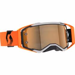 Scott Prospect AMP Chrome Lunettes de motocross, noir-orange pour Hommes
