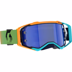 Scott Prospect AMP Chrome Lunettes de motocross, vert-orange pour Hommes