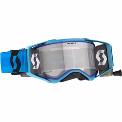 Scott Prospect WFS Duo Lunettes de motocross, blanc-vert pour Hommes