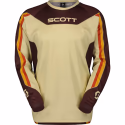 Scott Evo Dirt Maillot de motocross, blanc-rouge, taille M pour Hommes