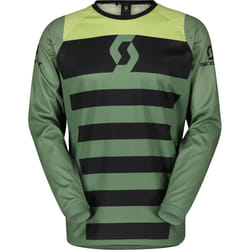 Scott Evo Race Maillot de motocross, noir-vert, taille M pour Hommes