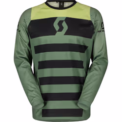 Scott Evo Race Maillot de motocross, noir-vert, taille XL pour Hommes