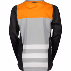 Scott Evo Race Maillot de motocross pour enfants, noir-gris-orange, taille S pour Des gamins