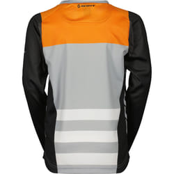 Scott Evo Race Maillot de motocross pour enfants, noir-gris-orange, taille S pour Des gamins