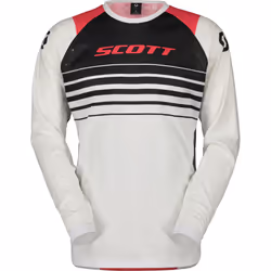 Scott Evo Swap Maillot de motocross, blanc-rose, taille L pour Hommes