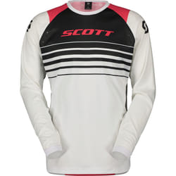 Scott Evo Swap Maillot de motocross, blanc-rose, taille L pour Hommes