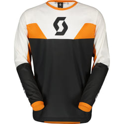 Scott Evo Track Maillot de motocross, noir-blanc-orange, taille M pour Hommes